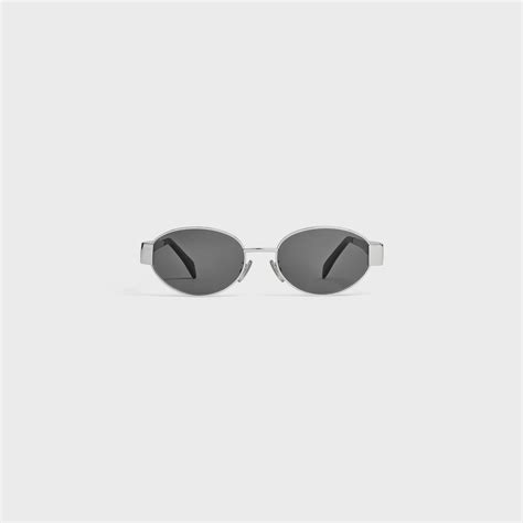 celine triomphe sonnenbrille silber|TRIOMPHE METAL 01 SONNENBRILLE AUS METALL.